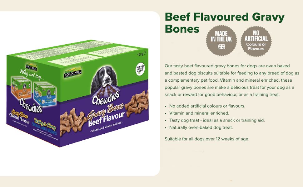 Chewdles Gravy Bones Dog Treats, Beef, 10 kg Amazon.co.uk Pet Supplies