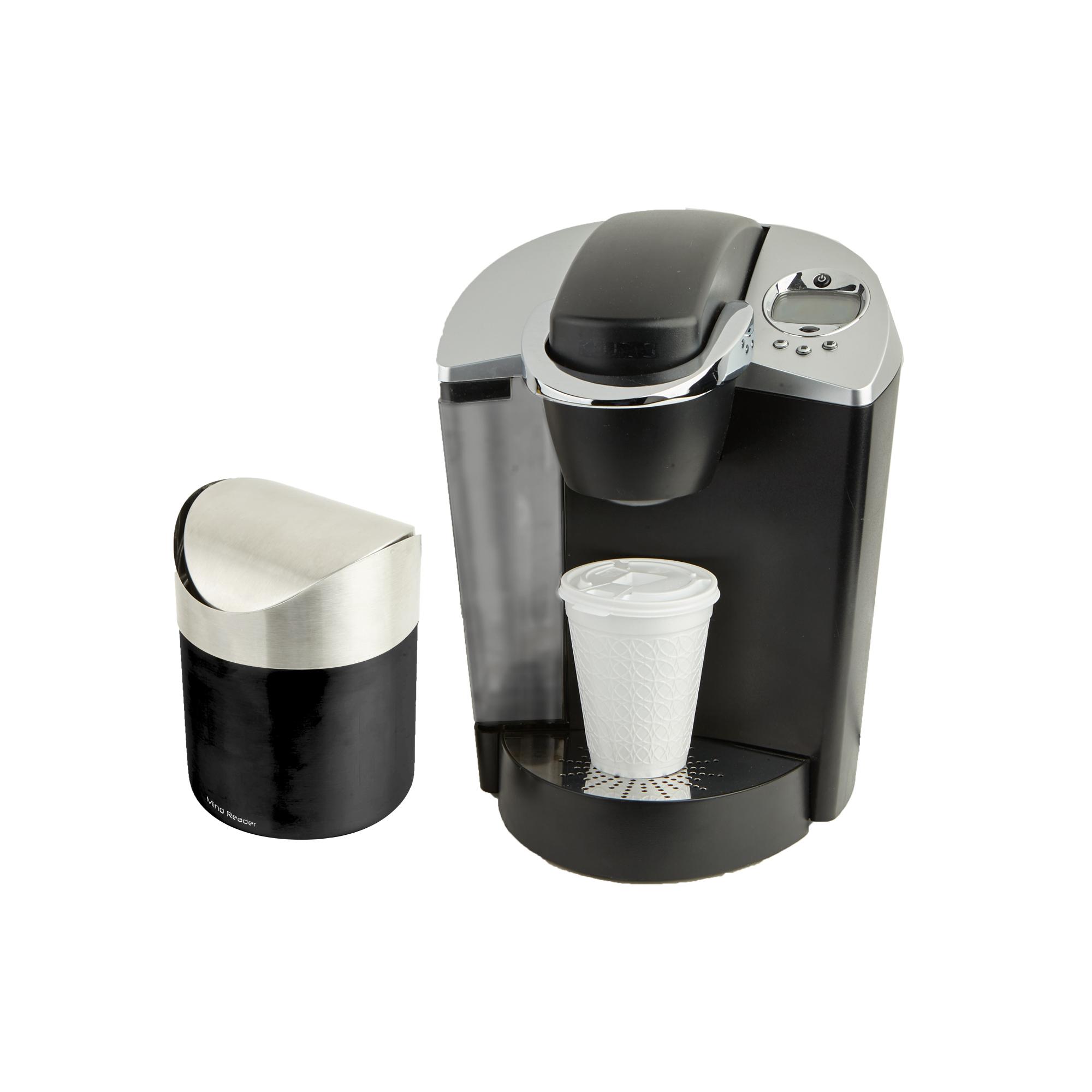 Mind Reader GARBASKBLK Desktop Mini Trash Can, Black/Silver Amazon.ca