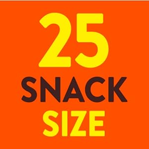 25 snack size pieces in each pantry pack