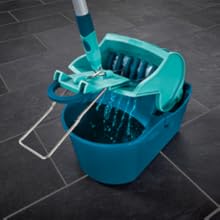 Leifheit Set Wischtuchpresse Profi Compact mit Bodenwischer und 3