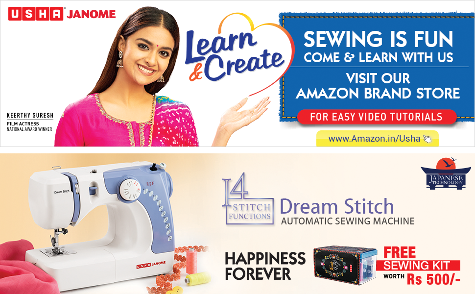 Usha Dream Stitch Sewing Machine - White