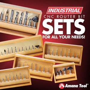 Amana Tool - AMS-131 8-PC Signmaking Starter CNC Router Bit