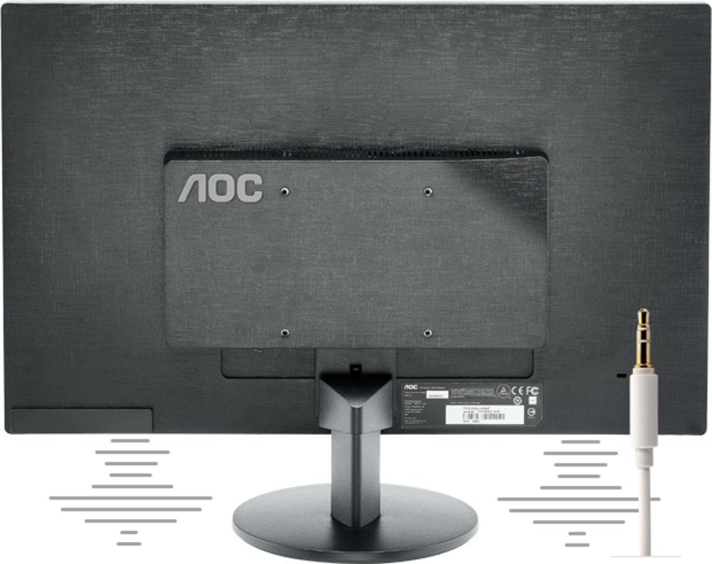 AOC M2470SWH 23.6" Widescreen MVA LED Black Multimedia Monitor