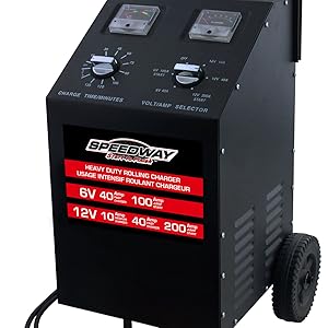 Amazon.com: Speedway Heavy Duty 6/12 Volt Roll Around ... volt ammeter wiring 