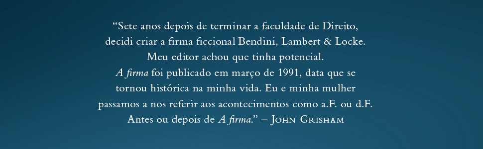 Livro 'A Firma' por John Grisham