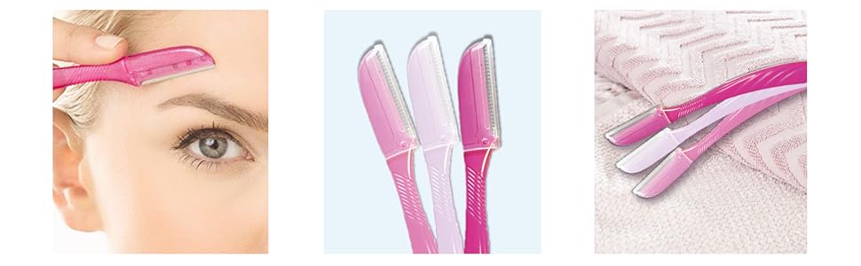 wilkinson sword eyebrow razor dermaplaning brow trimmer x 3
