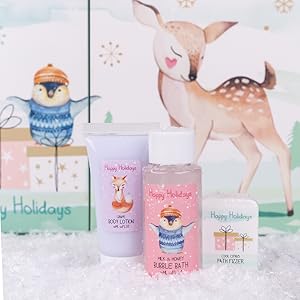 Badekonfetti; Bimsstein; Fußcreme; Nagelbürste; Badeperlen; Körperpeeling; Seife