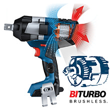 BOSCH GDS18V-770CN PROFACTOR™ 18V Connected-Ready 3/4 In. Impact Wrench with Friction Ring and Thru-Hole (Bare Tool) image