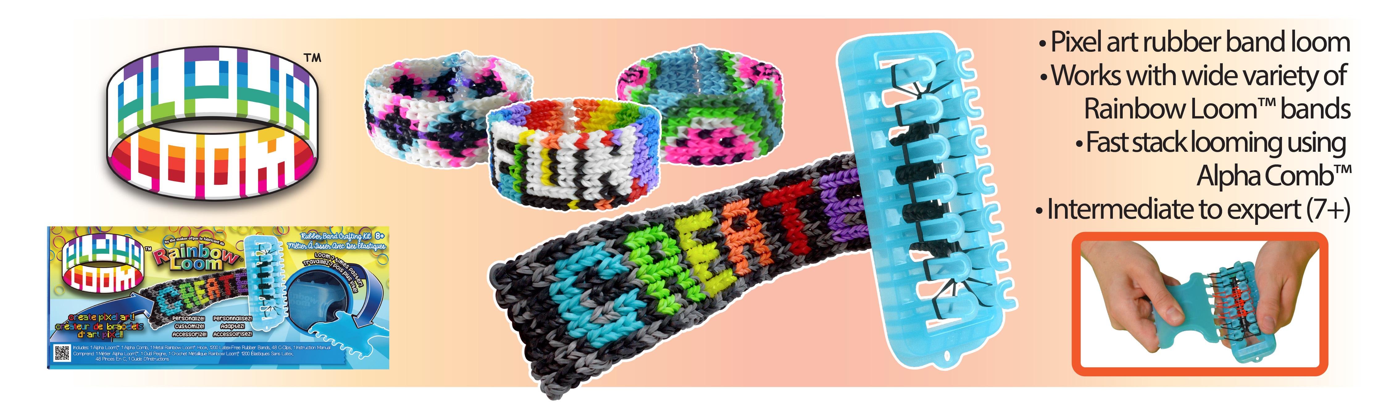 RAINBOW LOOM Bands with Metal Hook, Jewellery Amazon Canada