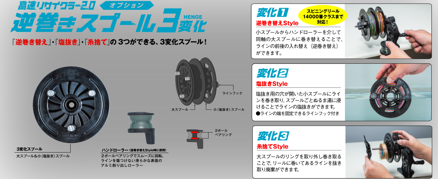 Amazon.co.jp: 第一精工 高速ﾘｻｲｸﾗｰ2.0オプション逆巻きスプール