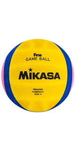 Amazon ミカサ Mikasa ウォーターポロ 水球 国際水泳連盟 公認球 検定球 4号 女子用 一般 社会人 大学 高校 中学男子用 ゴム 黄 青 ピンク W6009w 推奨内圧0 51 Kgf ミカサ スポーツ アウトドア