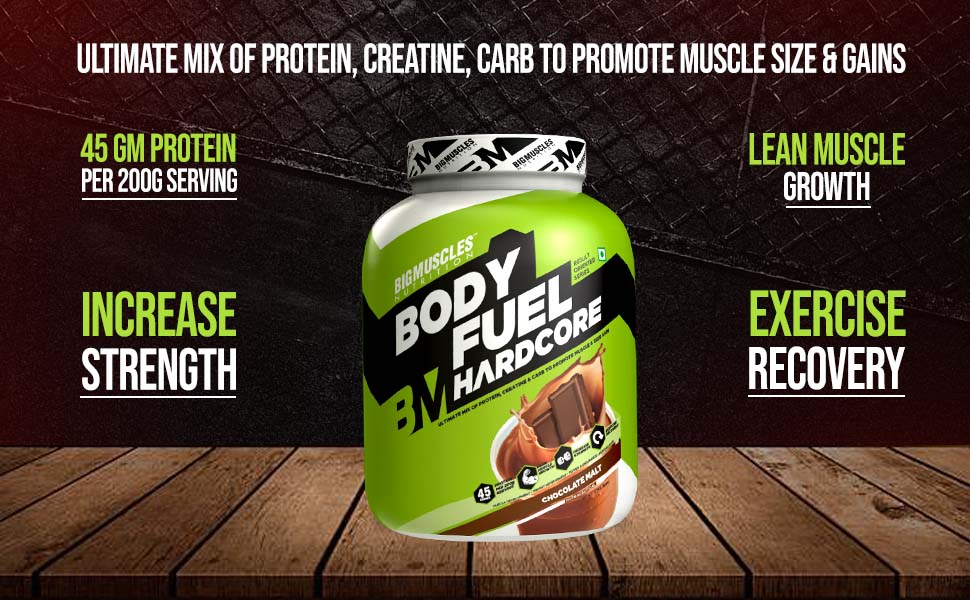 Bigmuscles Nutrition Body Fuel Hardcore 11 Lbs Malt Chocolate Amazon In Health Personal Care