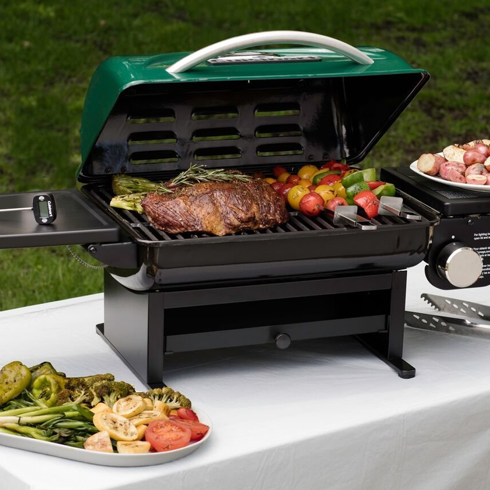 Cuisinart CGG220 Everyday Portable Gas Grill, Green Garden & Outdoor