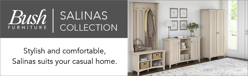 Bush Furniture Salinas Shoe Storage Bench