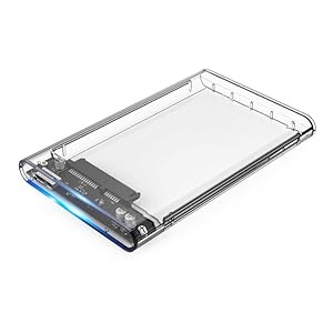 carcasa transparente para discos SSD y HDD