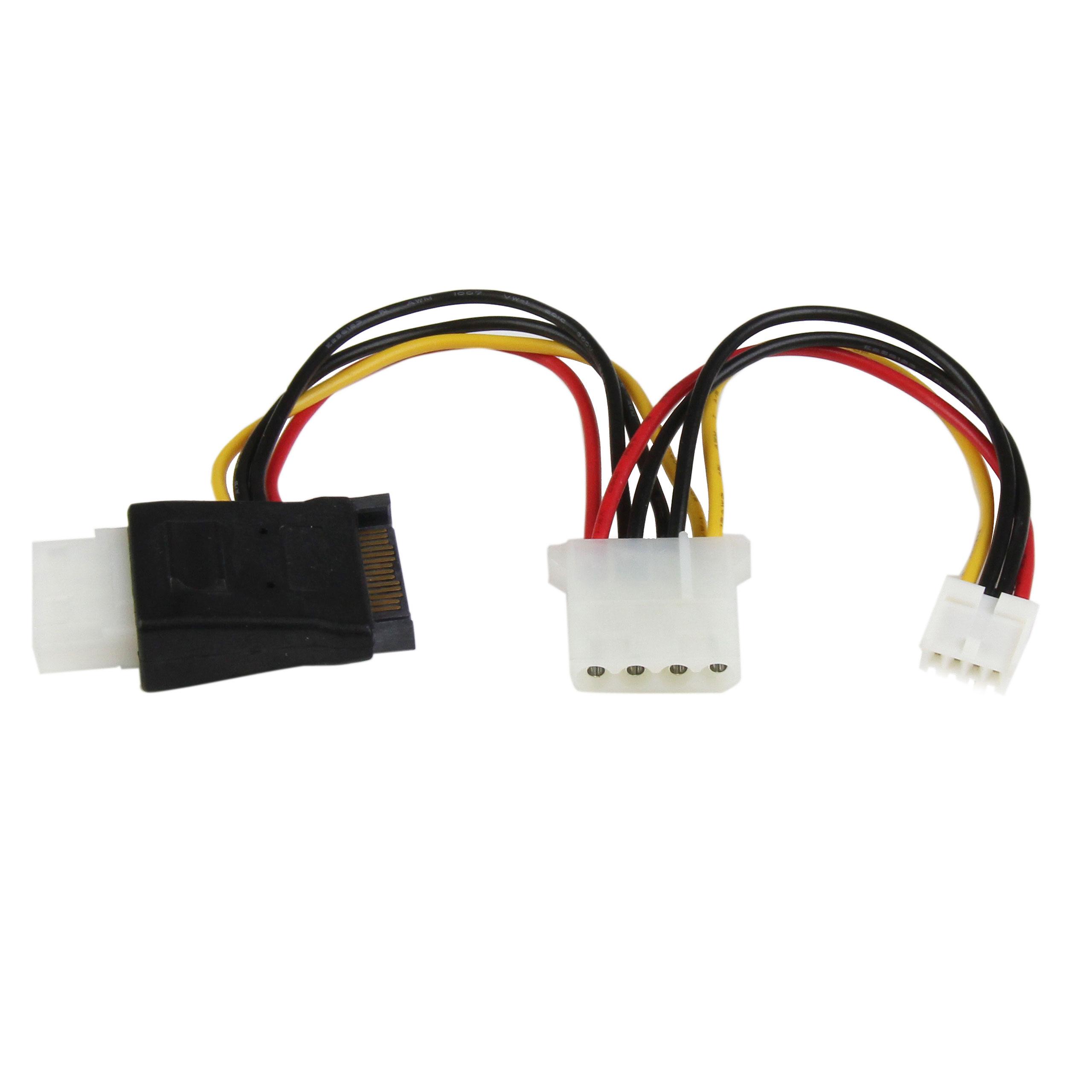 LP4 to SATA Power Cable Adapter with Floppy Power Power adapter SATA power (M