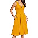 catalina tea length fit & flare dress