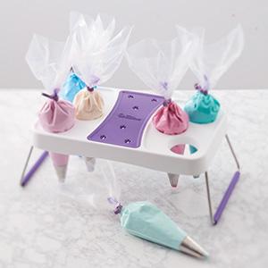 decorating buttercream, buttercream frosting, decorating bag, piping bag, icing bag, pastry bag