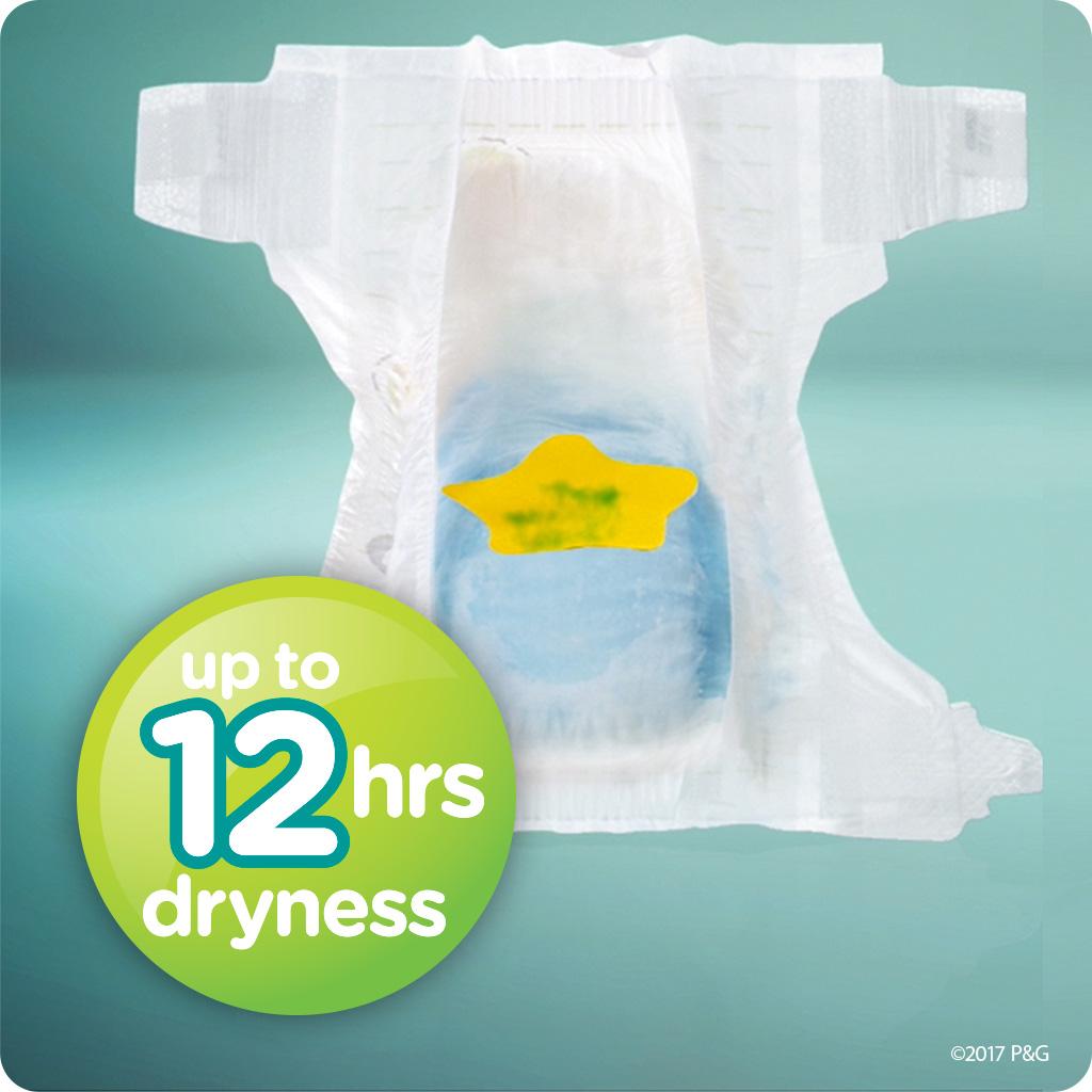 Pampers BabyDry Disposable Diapers Size 1, 252 Count