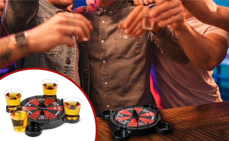 Barbuzzo Roulette Shots Hilarious Party Drinking Game Pour a Shot