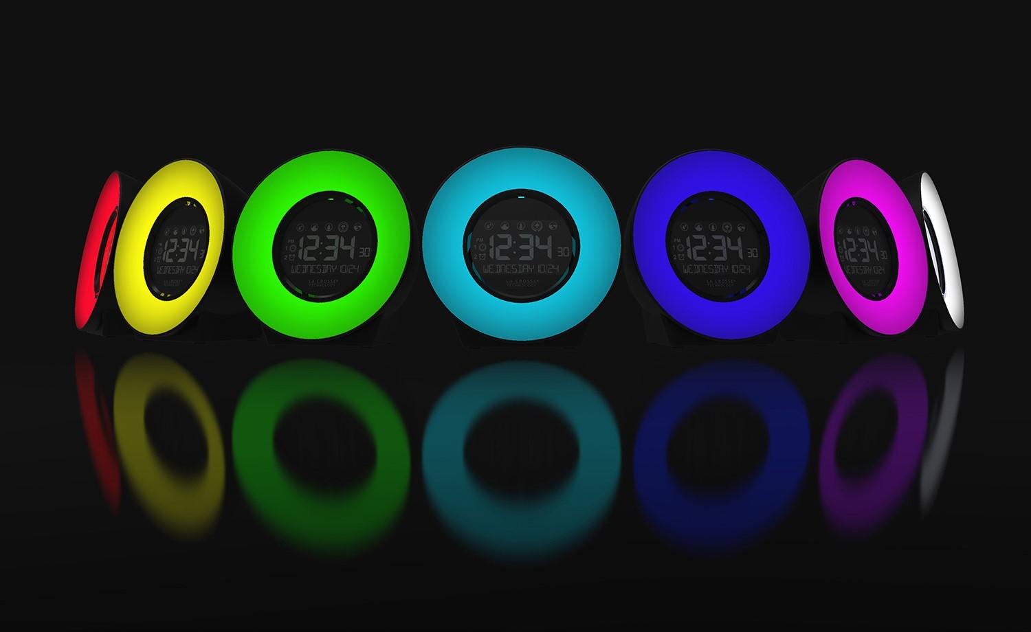 La Crosse Technology C85135 Color Mood Light Alarm Clock with Nature