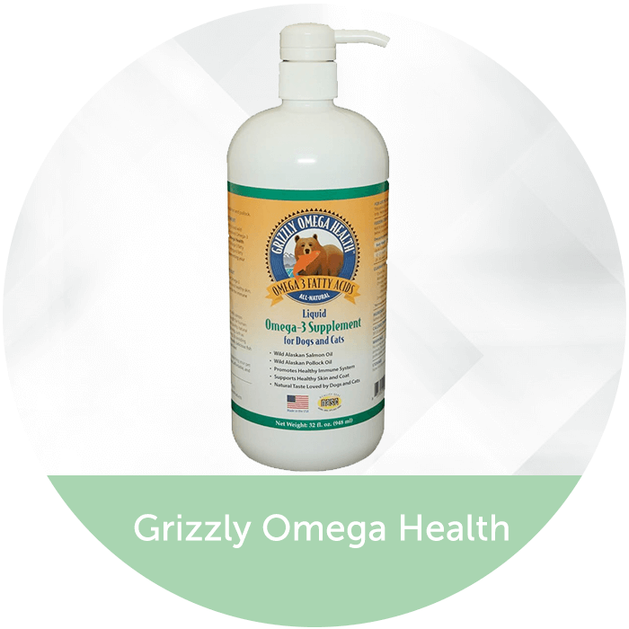Grizzly Omega Health for Dogs & Cats, Wild Salmon Oil/Pollock Oil Omega
