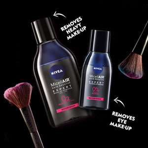 Removes heavy make-up!