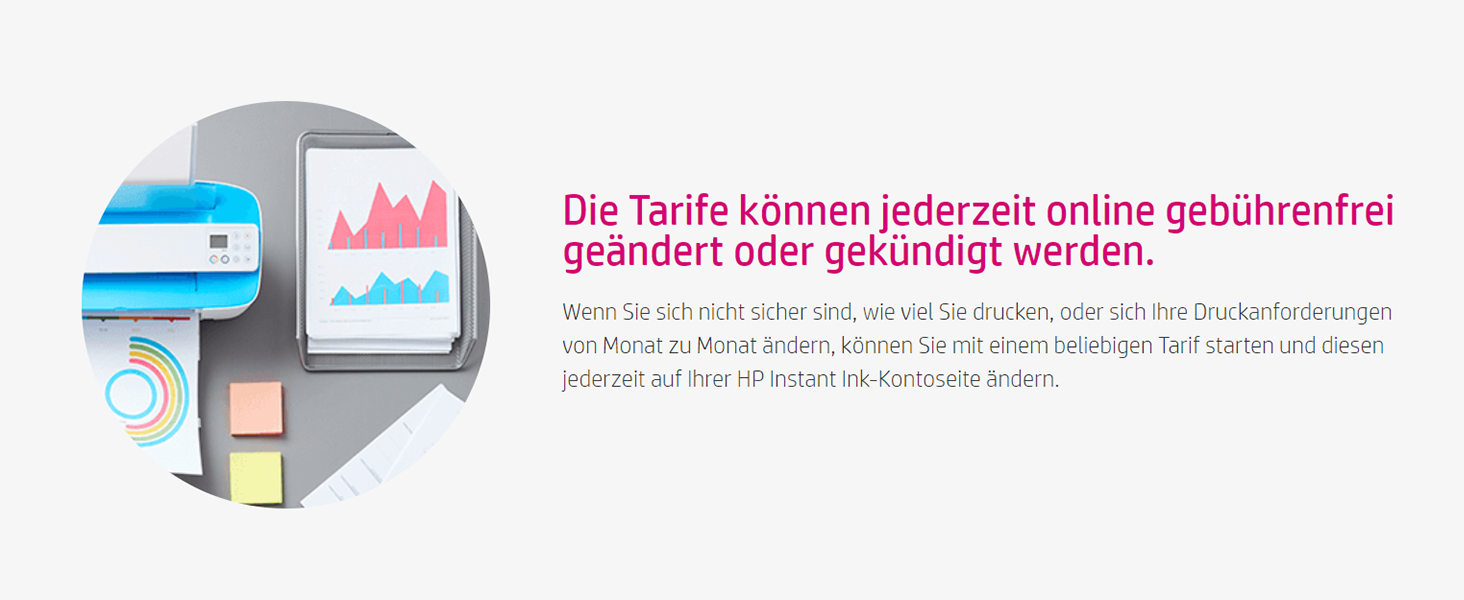 HP Instant Ink Karte (Tarif für 15, 50, 100 oder 300 Seiten pro Monat HP Instant Ink Karte (Tarif für 15, 50, 100 oder 300 Seiten pro Monat