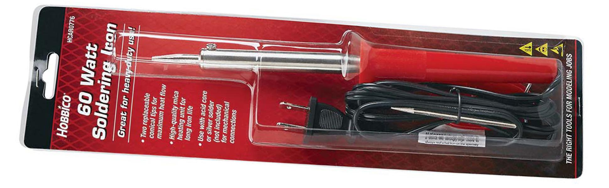 Hobbico 60W Basic Electric Soldering Iron with Two Chisel Tips Toys & Games