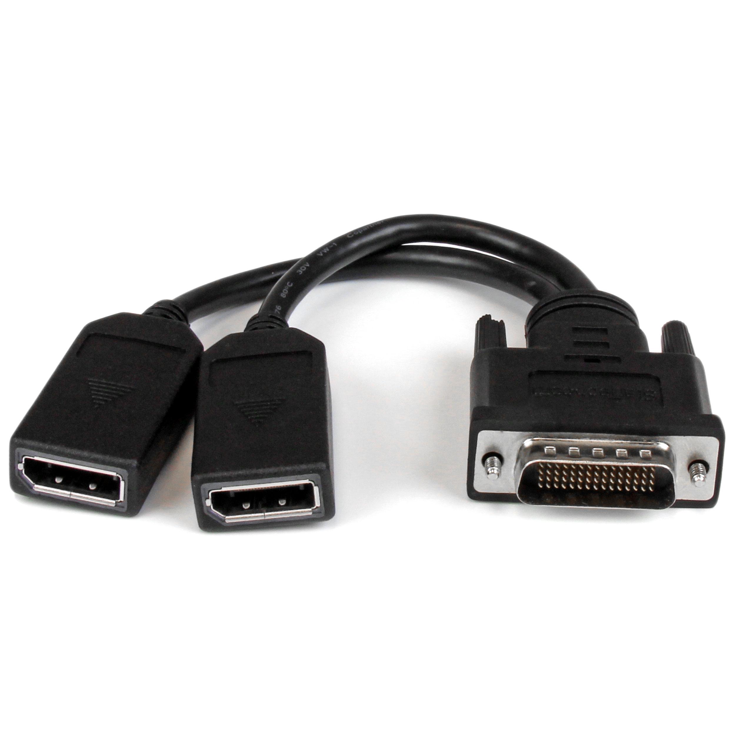 Amazon.com: StarTech.com DMS-59 to DisplayPort - 8in - DMS 59 to 2x DP ...