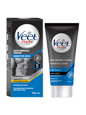 Buy Veet Hair Removal Cream For Men Sensitive Skin 100g Online