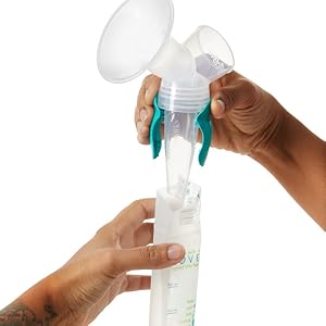 Compatible con bolsas de almacenamiento de leche Evenflo