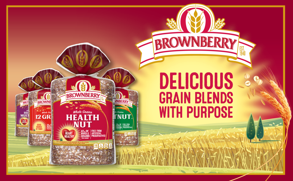 Brownberry Whole Grains Health Nut Bread, Taste the Real