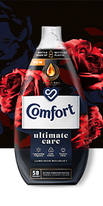Comfort Luscious Bouquet Ultimate Care Fabric Conditioner 58 Washes, complete clothing protection