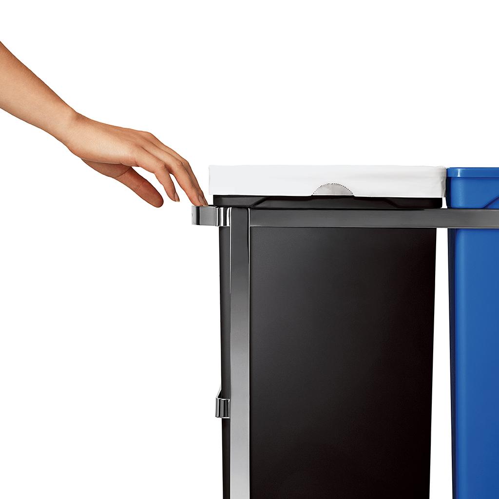 simplehuman UnderCounter Pull Out Recycler, 35 Liters / 9