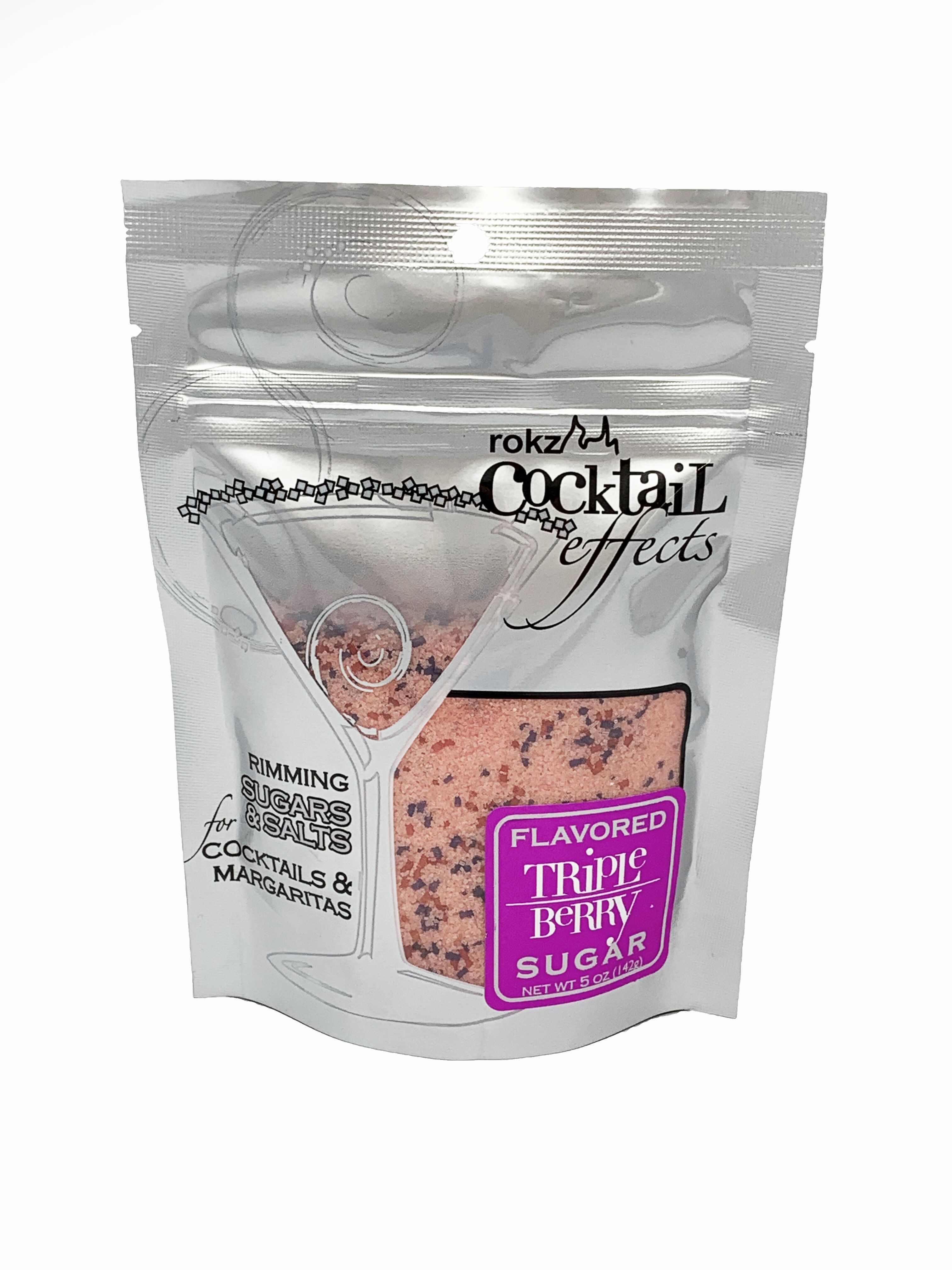 Rokz Triple Berry Cocktail Sugar - Rim Your Drinks! -8 Rokz Triple Berry Cocktail Sugar - Rim Your Drinks! -8