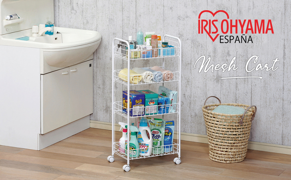 Iris Ohyama, Carro de Almacenamiento, 3 Niveles, con Ruedas ...