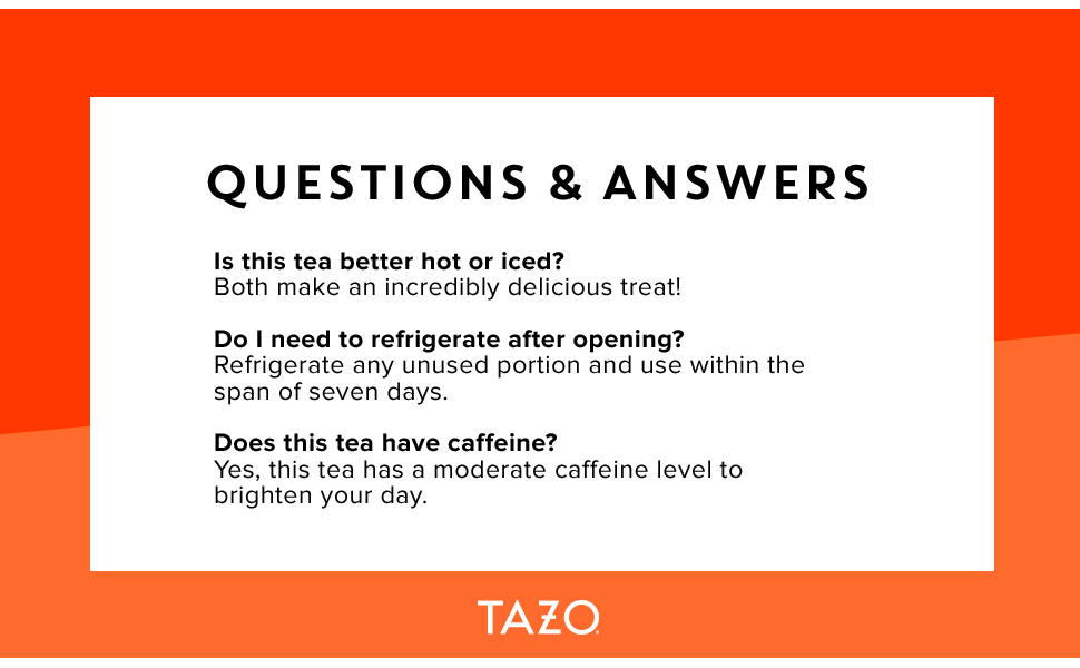 Tazo Classic Chai Latte Concentrate For a Smooth Chai Latte Black Tea High Caffeine