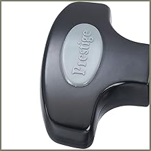 Prestige Hard Anodised Cookware Lifetime Induction Base Sauce Pan, 200mm, Black SPN-FOR1