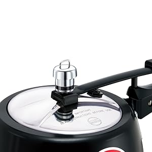 Hawkins Contura Black Pressure Cooker 3 Litre,Hawkins pressure cooker,Pressure Cooker,Cooker