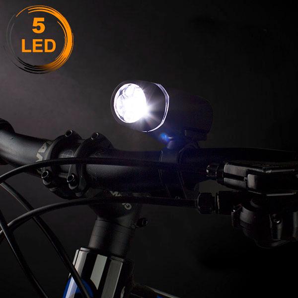 BV Bicycle Light Set Super Bright 5 LED Headlight, 3 LED