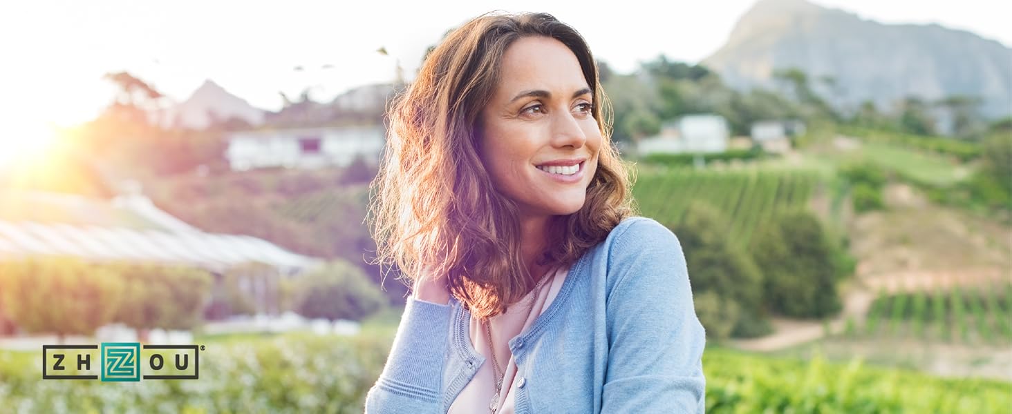 woman enjoying benefits of zhou resveratrol