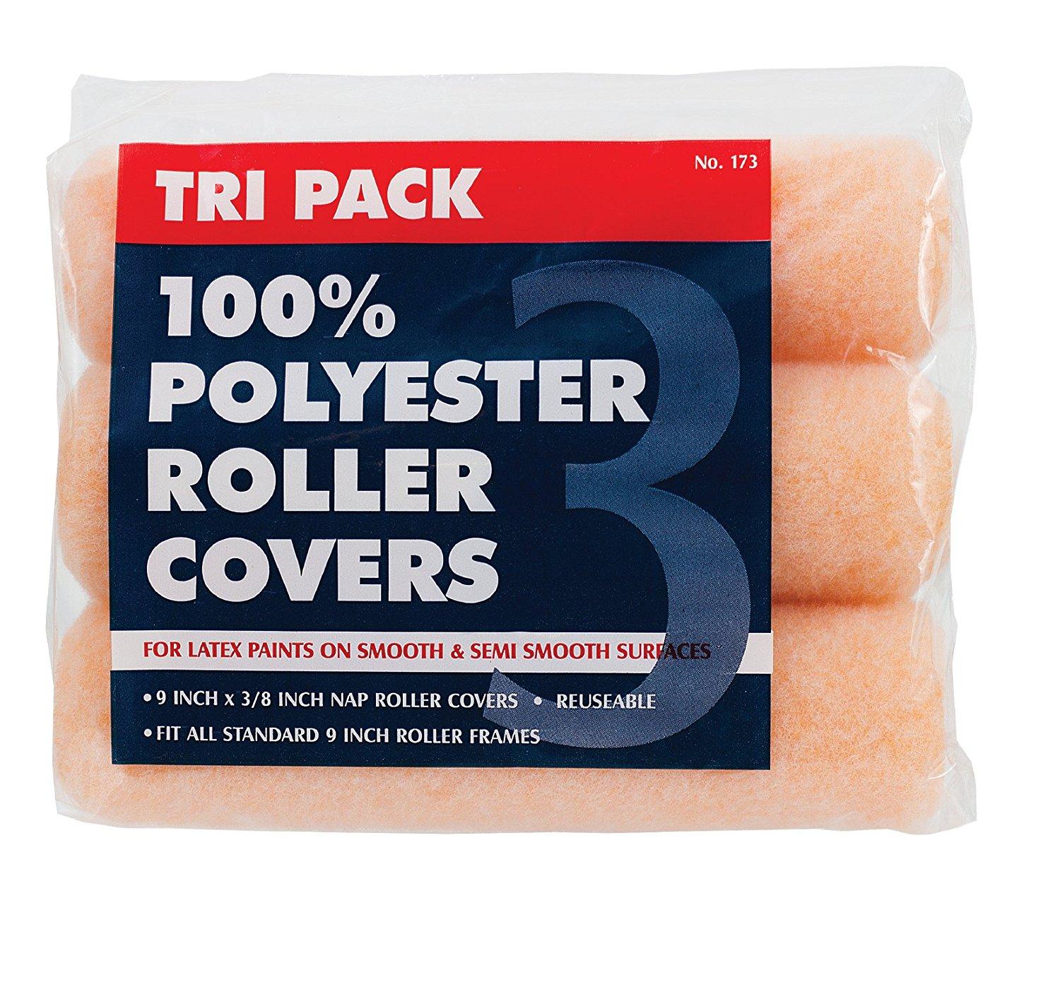 Premier 9" x 3/8" Nap Roller Cover, 3Pack, 173