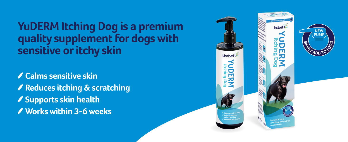 Lintbells YuMEGA Itchy Dog Supplement for dogs with itchy or sensitive