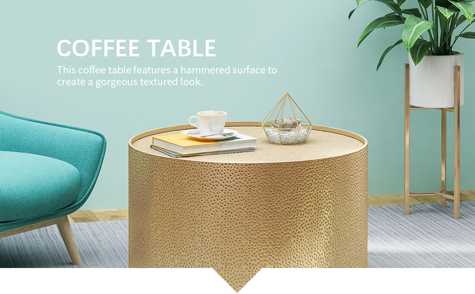 Christopher Knight Home Rache Modern Round Coffee Table