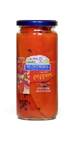 Peloponnese Greek Greece roasted whole sweet peppers