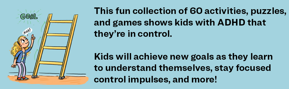 adhd, adhd workbook for kids, add, executive functioning, smart but scattered, adhd books