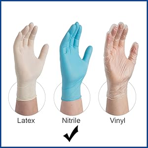 Amazon.com: AMMEX Indigo Nitrile 4 Mil Disposable Gloves