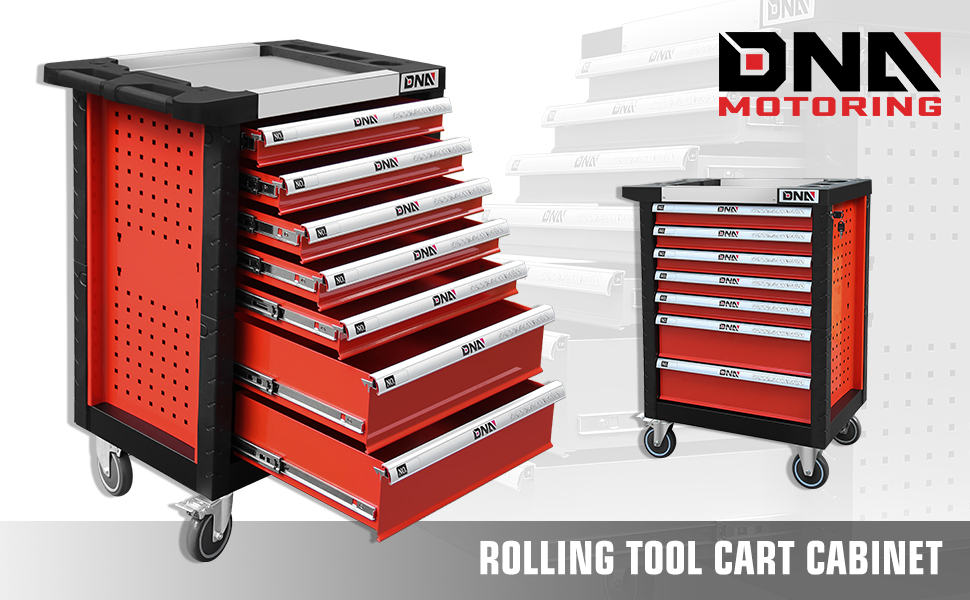 Upgrade Package DNA MOTORING 30" W X 39" H X 18" D Heavy Duty Lockable Slide Tool 7