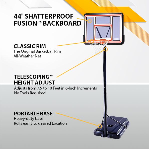 Lifetime 1269 Pro Court Height Adjustable Portable
